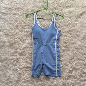 WILO Blue and White Athletic Singlet